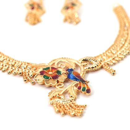 Gold Plated Necklace Set For Women & Girls