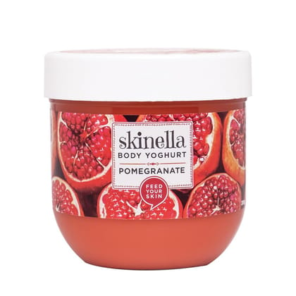 Skinella Pomegranate Body Yoghurt | Nourishing Body | Pomegranate Extracts for Smooth, Hydrated Skin | 200g