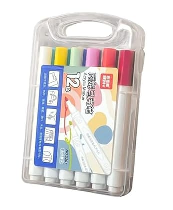 Acrylic Paint Marker Set - Water-Based, Permanent, for Painting and DIY Crafts |12 colors|