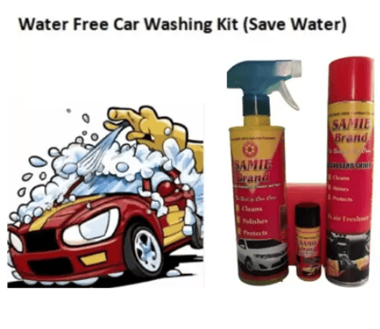 SAMIE New Water Saver Complete Washing Set For Bike And Car Washing Waterless Kit Car Washing Liquid  (900 ml)