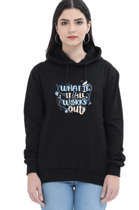 What if it all works out (Blue print) – Women’s Hooded sweatshirt Hoodie