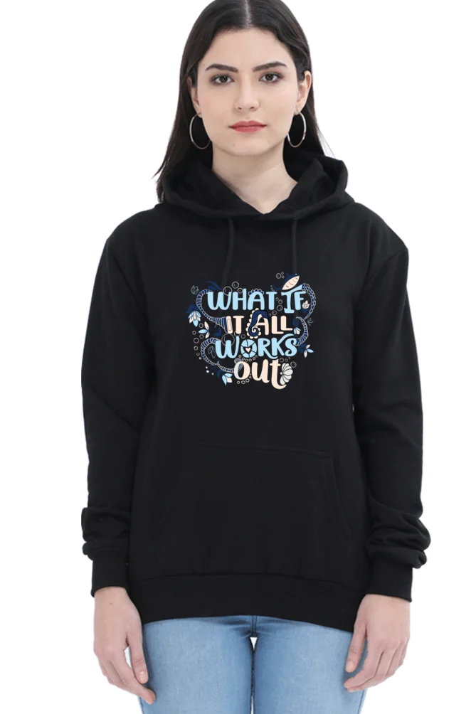 What if it all works out (Blue print) – Women’s Hooded sweatshirt Hoodie