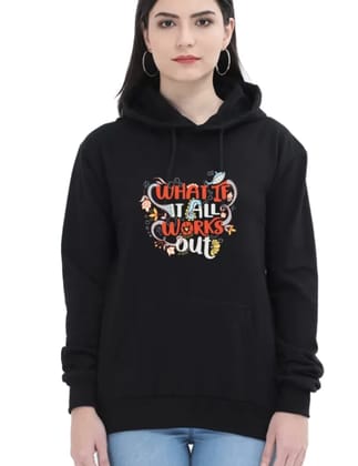 What if it all works out (Multicolor print) – Women’s Hooded sweatshirt hoodie