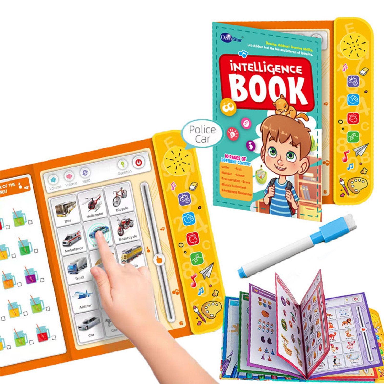 KTRS ENTERPRISE English point reading children's educational e-book learning early education machine toys English touch audio point reading machine