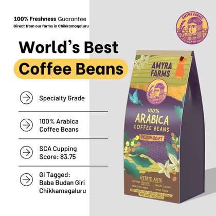 Speciality 100 % Arabica Coffee Beans | Medium Roast