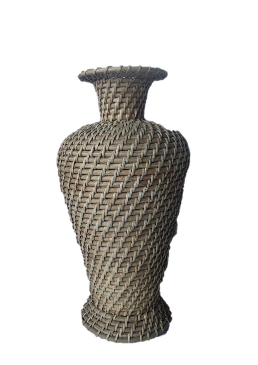 Bamboo cane flower vase