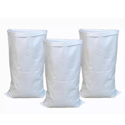 10000 Pack - 50lb Capacity - White Polypropylene Sandbags - UV Resistant & Water Proof