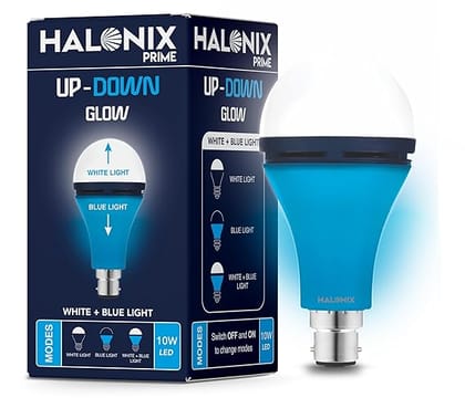 10W Up Down Glow White & Blue 3 Modes led Bulb