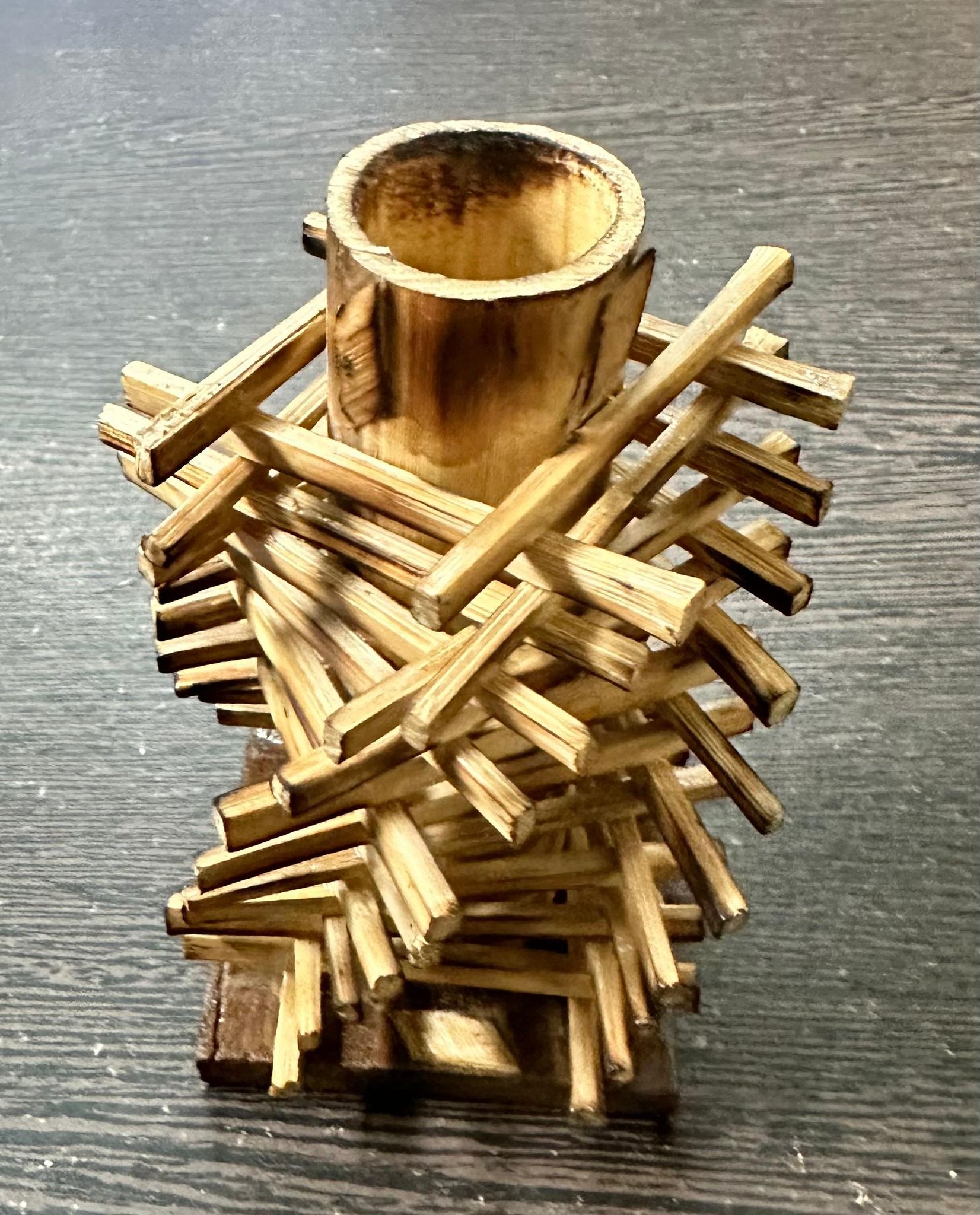 Bamboo Pen Stand