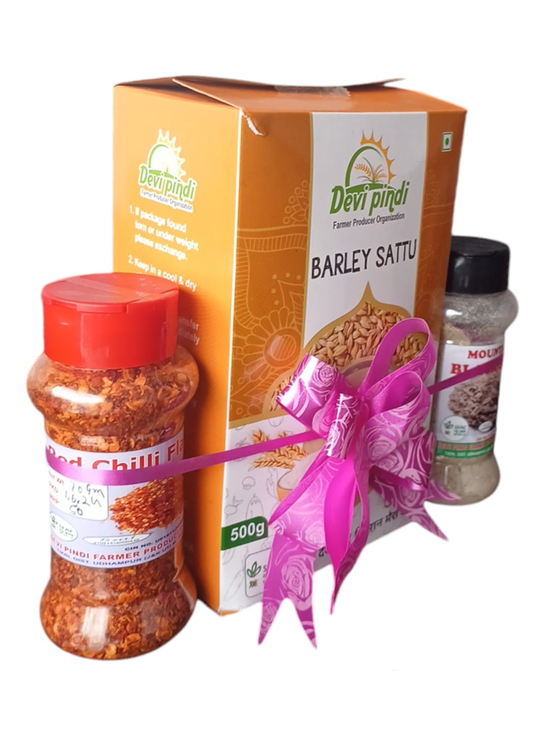 Combo Pack| Barley Sattu| Chilly Flakes | Black Salt