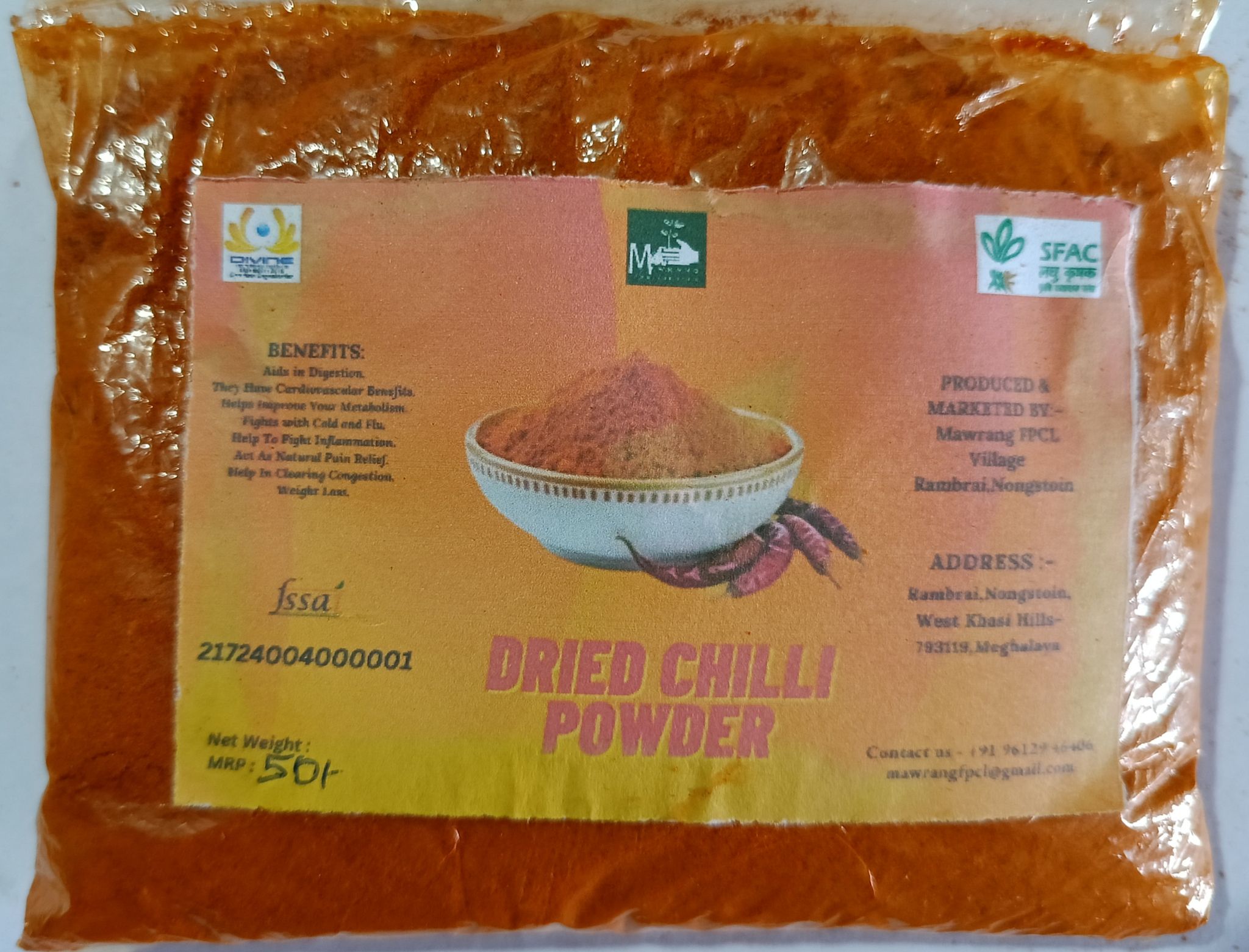 Dried Chilly Powder