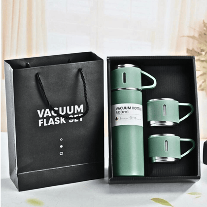 SAHAPECT Pink 500 ml Vacuum Flask Set, Hot & Cold Bottle, Thermos Set For Best Gifting Ideas