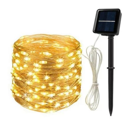 SAHAPECT Solar LED Light, 200 LED 22 Mtr Long, Warm White Lights,Copper Wire, String Fairy LED Light Lamp