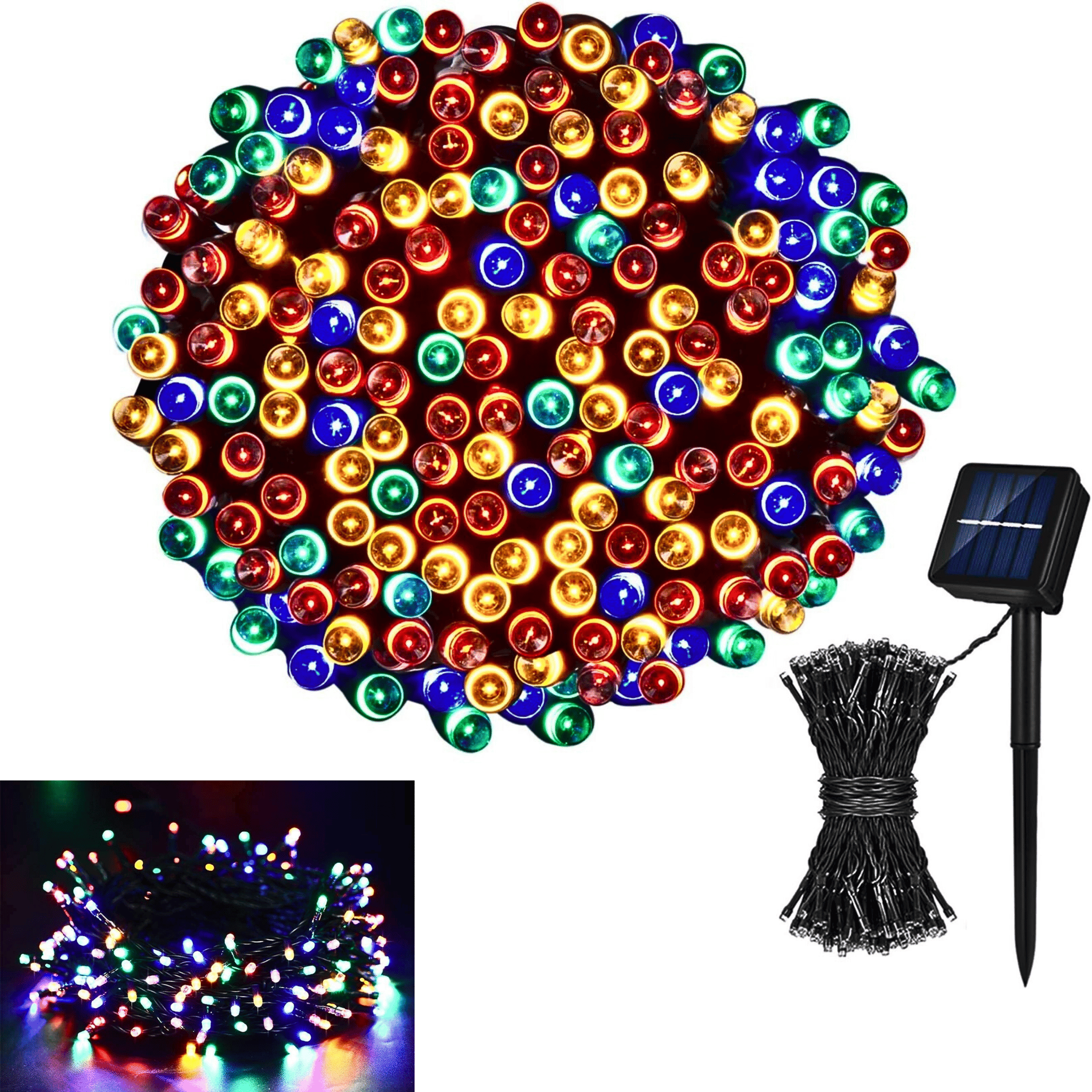 SAHAPECT Solar LED Light, 200 LED 22 Mtr Long, Multi Color Lights,Copper Wire, String Fairy LED Light Lamp