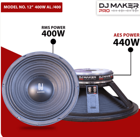 DJ Maker Pro 12 Inch 400 Watt AL-400 DJ Speaker