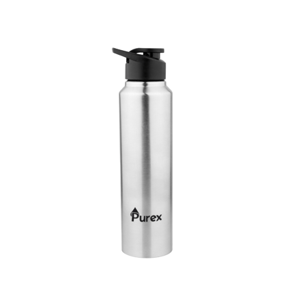 PUREX Classic Stainless Steel Sports Bottle 1 Liter (Pack of 1) 1000 ml Bottle