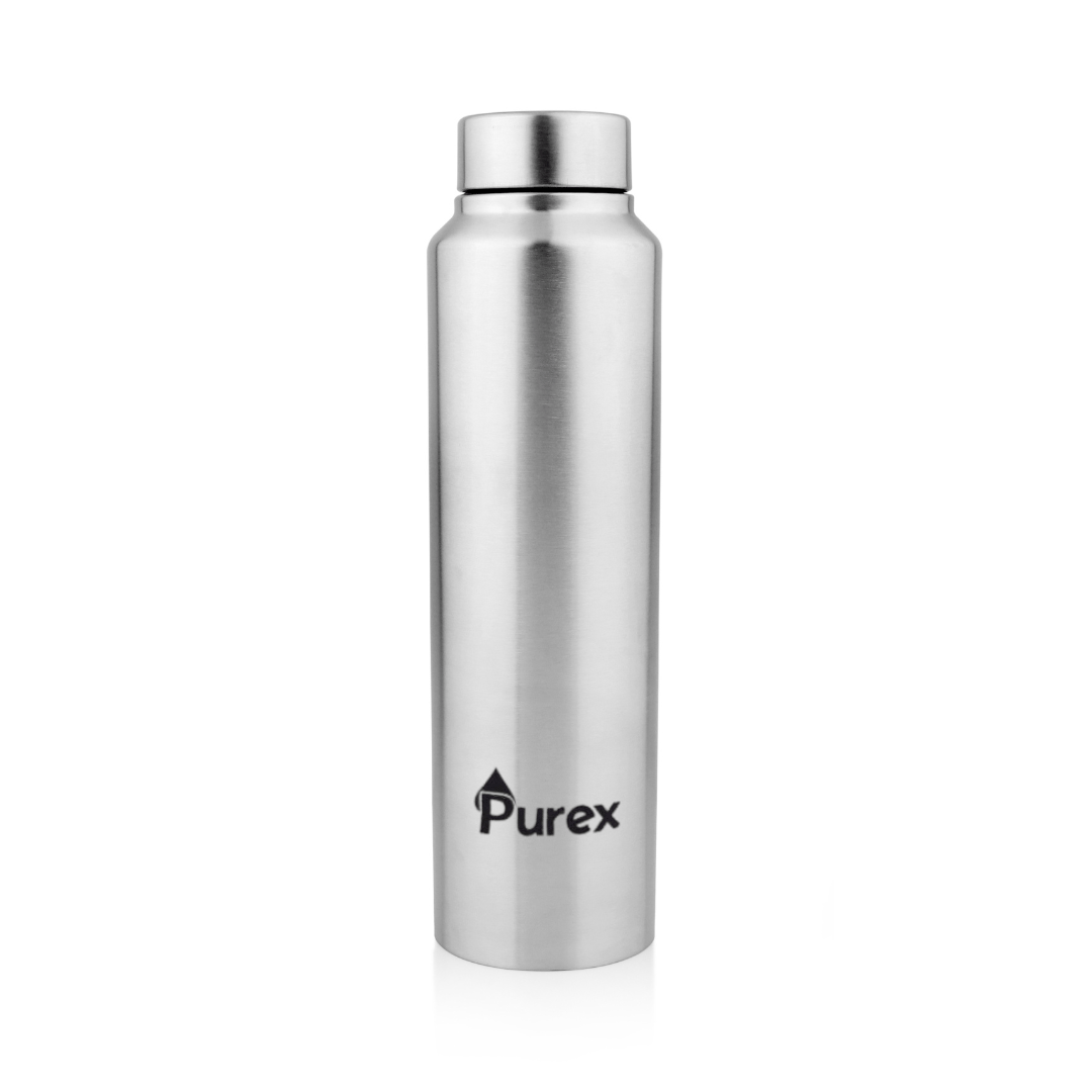 PUREX Classic Stainless Steel Water Bottle 1 Liter (Pack of 1) 1000 ml Bottle