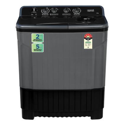 Croma 8 kg 5 Star Semi Automatic Washing Machine with Magic Filter (Black)