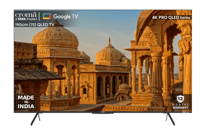 Croma 75 inch QLED 4K Ultra HD Google TV with Dolby Vision & Dolby Atmos (2024 model)