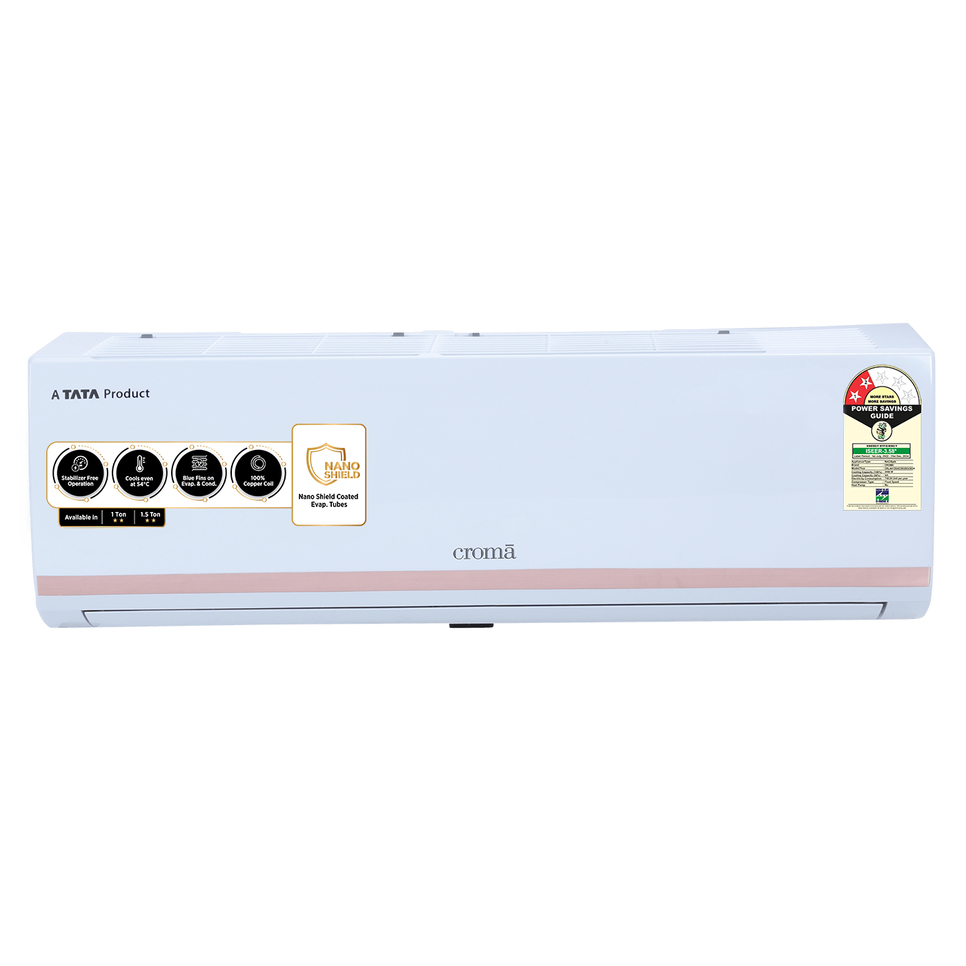 Croma 1.5 Ton 2 Star Split AC (2024 Model, Copper Condenser, Dust Filter)