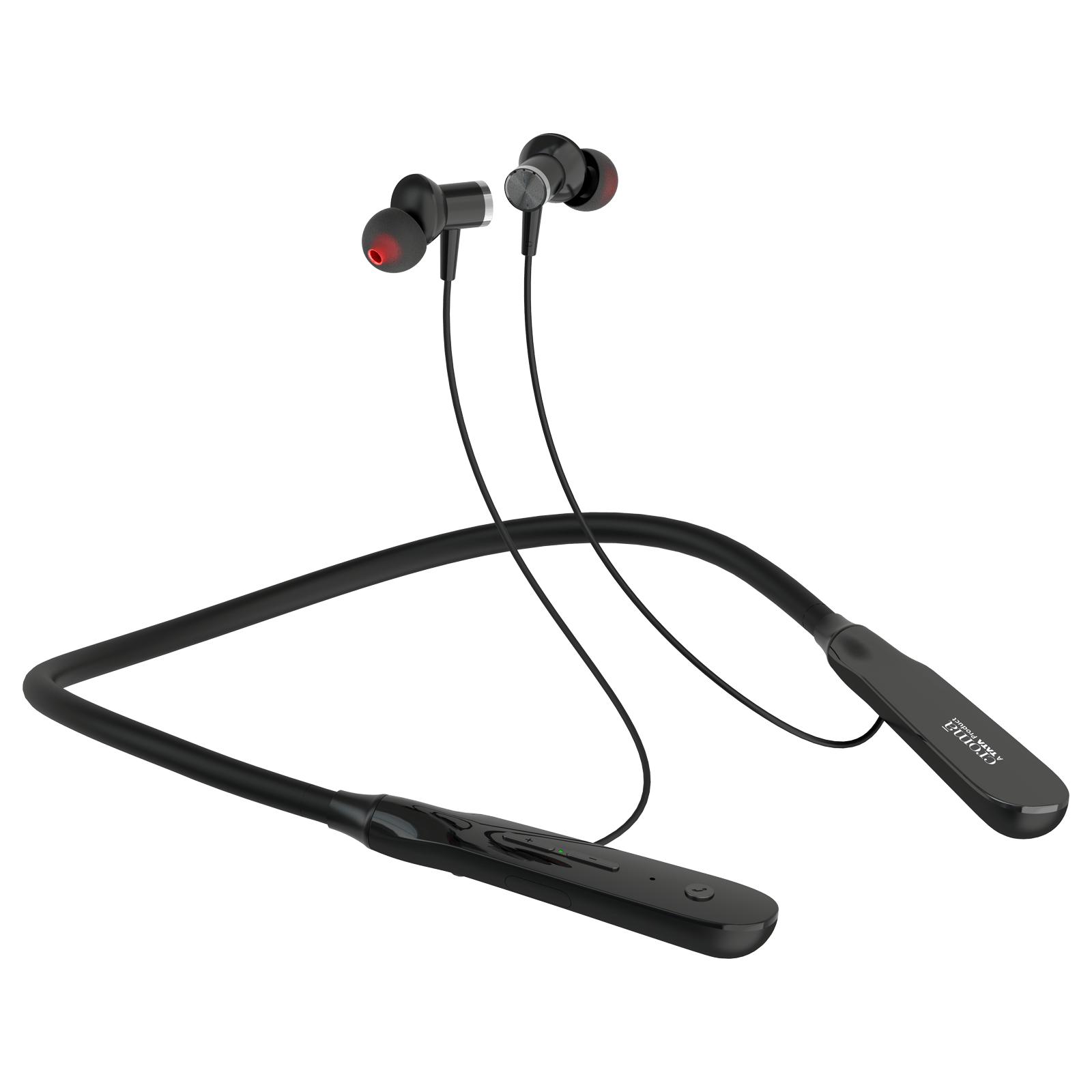 Croma Neckband with Environmental Noise Cancellation (Water Resistant, 10mm Driver, Black)