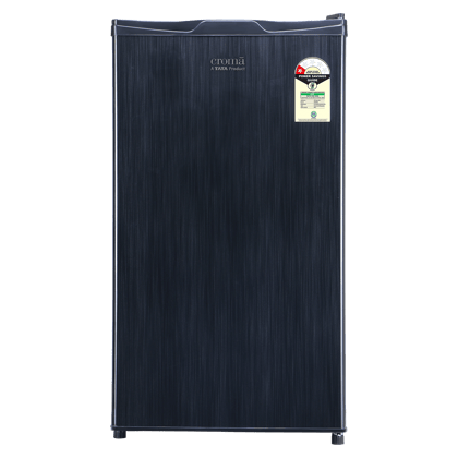 Croma 90 Litres 1 Star Direct Cool Single Door Refrigerator with Anti Fungal Door Gasket (Hairline Grey)