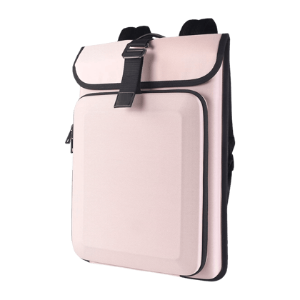 soundREVO Polyester Laptop Backpack for 15.6 Inch Laptop (Hard Shell Design, Pink)