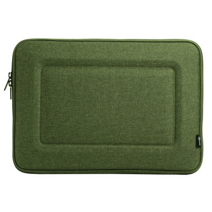 Sunmi Polyester Laptop Hard Shell Sleeve for 14 Inch Laptop (Inner Smooth Velvet Lining, Green)