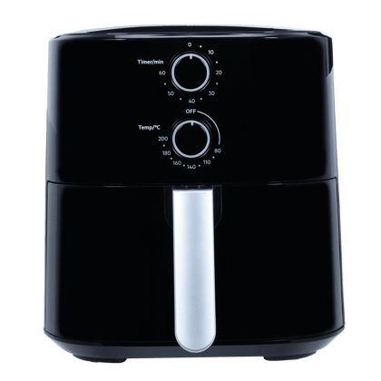 Croma 5L 1500 Watt Mechanical Air Fryer with Adjustable Timer (Black)