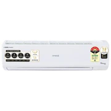 Croma 5 in 1 Convertible 1.5 Ton 5 Star Inverter Split AC with Dust Filter (2024 Model, Copper Condenser)