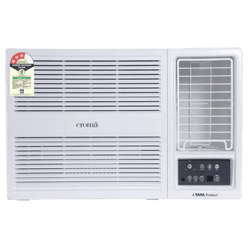 Croma 1.5 Ton 3 Star Fixed Speed Window AC (2024 Model, Copper Condenser, Dust Filter)