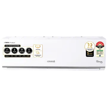 Croma 4 in 1 Convertible 1 Ton 5 Star Inverter Split AC with Dust Filter (2024 Model, Copper Condenser)