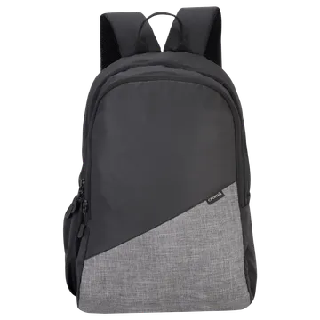 Croma Polyester Laptop Backpack (30 L, 2 Spacious Compartments, Grey and Black)