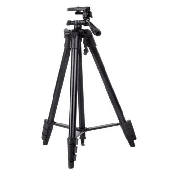 Croma 134cm Adjustable Tripod for Mobile and Camera (Axis Lock, Black)