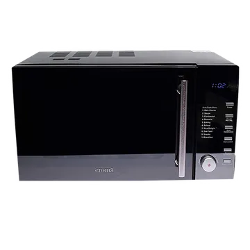 Croma 25L Convection Microwave Oven with LED Display (Black)