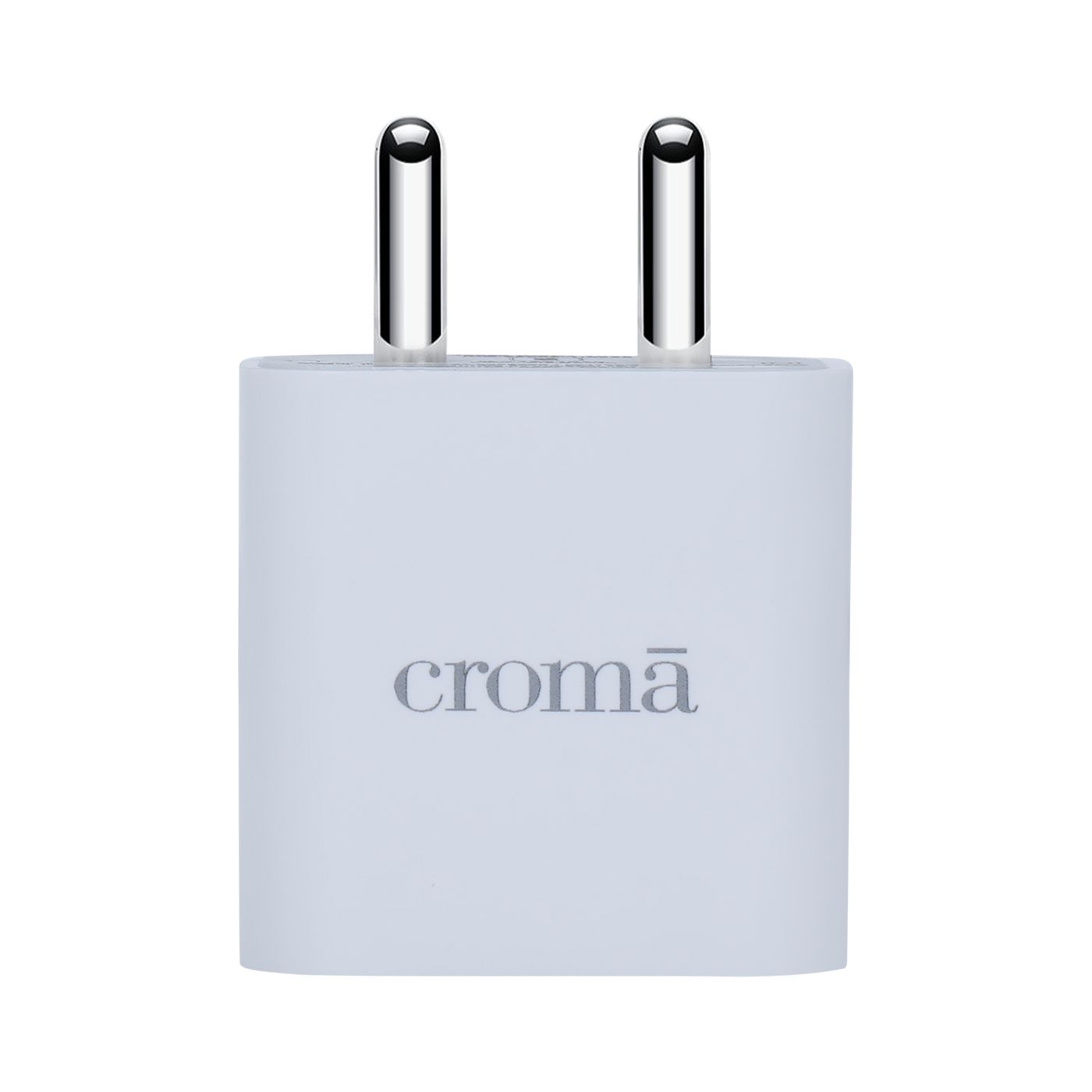 Croma 20W Type C Fast Charger (Type C to Type C Cable, Apple Compatible, White)