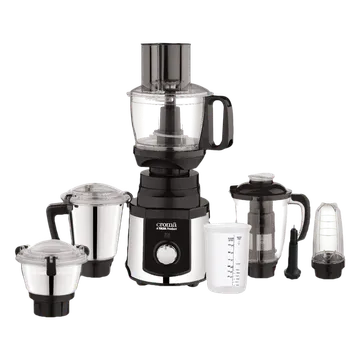 Croma 1000 Watt 5 Jars Mixer Grinder (20000 RPM, Inbuilt Overload Protection, Silver and Black)