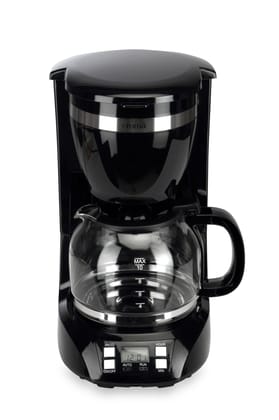 Croma 900 Watt 10 Cups Manual Espresso Coffee Maker with Keep Warm Function (Black)