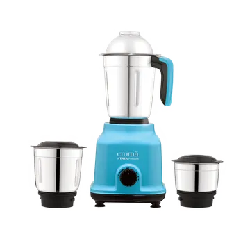 Croma 500 Watt 3 Jars Mixer Grinder (19000 RPM, Shock Proof Body, Blue)