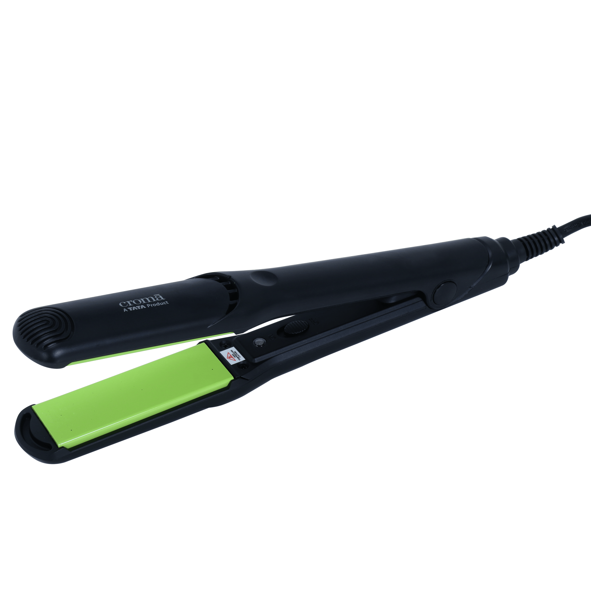 Croma Hair Straightener with Faster Heating (Ceramic Coated Plates, Black)