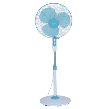 Croma 40cm Sweep 3 Blade Pedestal Fan (With Copper Motor, Blue)