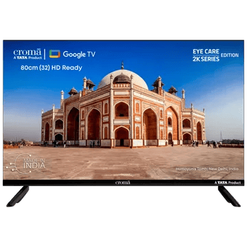 Croma (32 inch) HD Ready LED Smart Google TV with A Plus Grade Panel (2023 model)