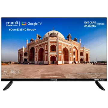 Croma 32 inch HD Ready LED Smart Google TV with A Plus Grade Panel (2023 model)