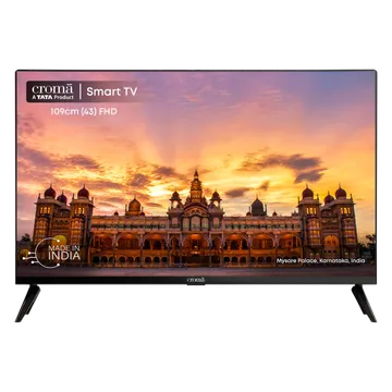 Croma 43 inch Full HD LED Smart TV with Bezel Less Display (2023 model)