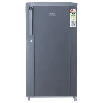 Croma 165 Litres 2 Star Direct Cool Single Door Refrigerator with Anti Fungal Gasket (Criss Cross Metallic Grey)