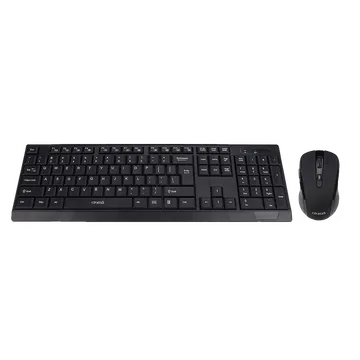 Croma Wireless Keyboard & Mouse Combo (1000 DPI, Plug & Play, Black)