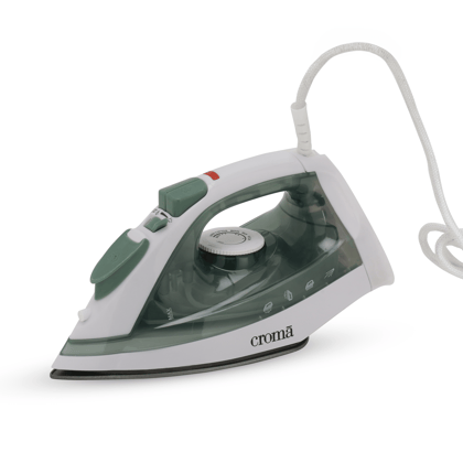 Croma 1600 Watts Steam Iron (Overheat Safety, Grey)