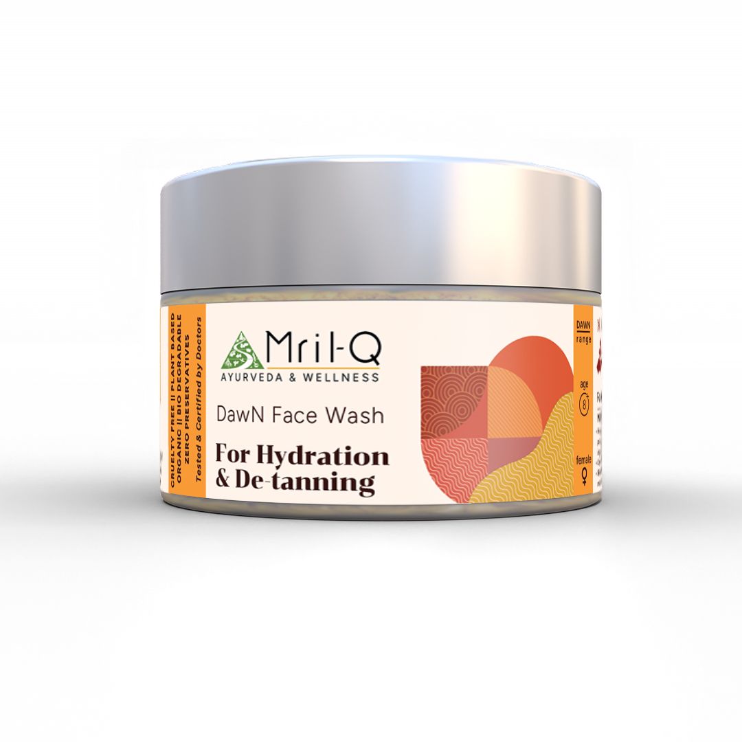 MrilQ Dawn Face Wash, For Hydration & De-Tanning  with Ayurvedic herbs