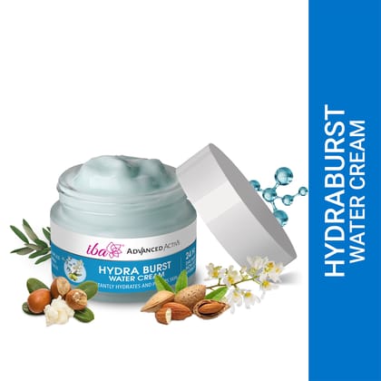 Iba Advanced Activs Hydra Burst Water Cream, 50g With Hyaluronic Acid For Hydrates & Plumps Skin