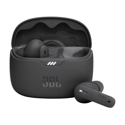 JBL Tune Beam in Ear Wireless TWS Earbuds with Mic, ANC Earbuds, Customized Extra Bass with Headphones App, 48 Hrs Battery, Quick Charge, 4-Mics, IP54, Ambient Aware & Talk-Thru, Bluetooth 5.3